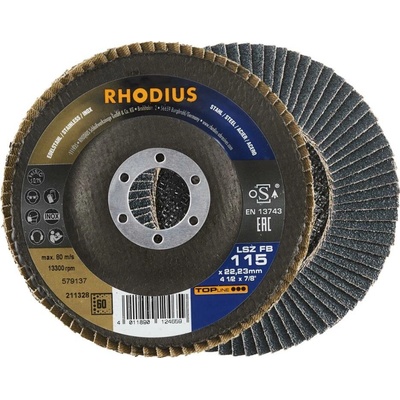 RHODIUS Lamelový brusný kotouč LSZ FB 115 x 22,23 TOPline 211328
