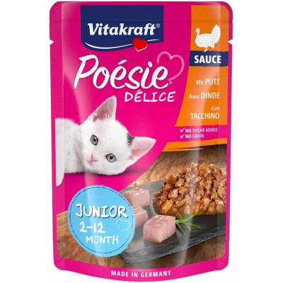 Vitakraft Poésie DéliSauce Junior, krůta 23 × 85 g