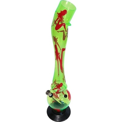 BVPK Bong Ladies akryl plast 39 cm žlutozelený