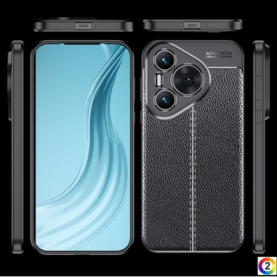 Huawei Pura 70 Удароустойчив Litchi Skin Калъф и Протектор