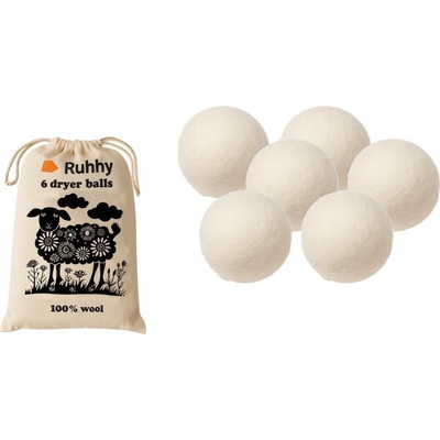 Ruhhy 25704 vlněné koule do sušičky 6 ks – Hledejceny.cz
