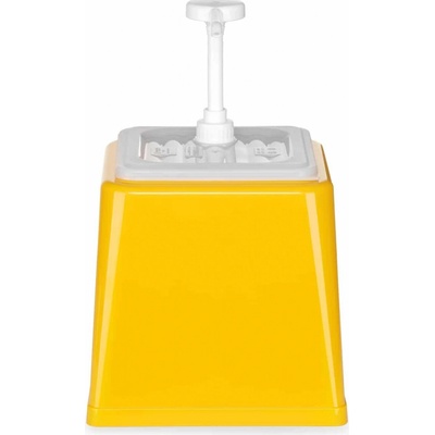 Dávkovač na omáčky s pumpičkou, HENDI, 2,5L, Žlutá, 230x210x(v)327mm 203538H