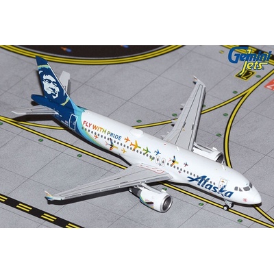 Fly Gemini A320-214 Alaska Airlines with Pride Colors 1:400