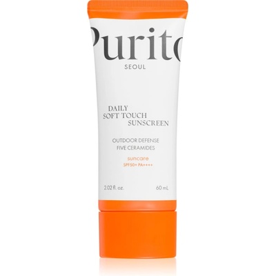 PURITO Daily Soft Touch Sunscreen лек защитен крем за лице SPF 50+ 60ml