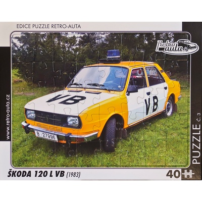 Retro-Auta č. 03 ŠKODA 120L VB 1983 40 dílků