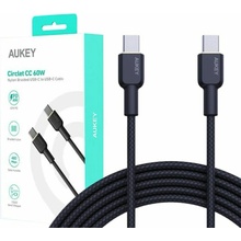 Aukey CB-SCC101 USB-C Type-C Power Delivery PD 100W 5A, 1m, černý