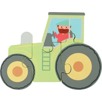 Orange Tree Toys Дървен Пъзел - Трактор (fsc®) (ott06771)