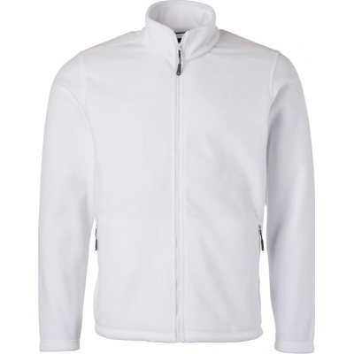 James & Nicholson fleecová mikina JN782 white