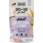 MAC's Mac’s Cat Adult GRAIN FREE, пауч за пораснали котки, БЕЗ ЗЪРНО, с Херинга и скариди, Моркови и масло от сьомга, 100 гр - Германия - 856VE
