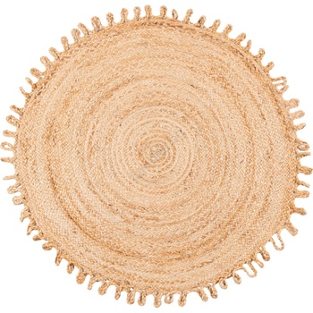 Multidecor Естествен кръгъл килим JUTA 100 cm бежов (MU0133)