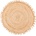 Multidecor Естествен кръгъл килим JUTA 100 cm бежов (MU0133)