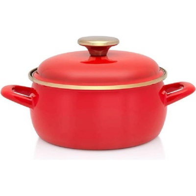 Metalac Posude 24 см плитка червена емайлирана тенджера Metalac Posude дизайн Royal