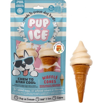 Pup Ice chladící s vanilkou a arašídovým máslem 2 ks 110 g
