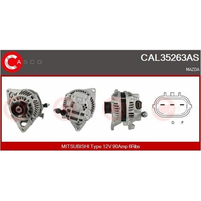 ALTERNATOR 12V 90A CAL35263AS