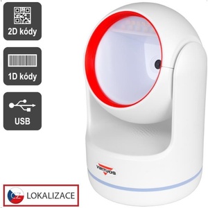 VIRTUOS EHE0010 CCD 2D четец HT-861A, стационарен, USB, бял (EHE0010)
