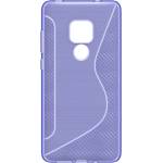 Gigapack Силиконов калъф за телефон Huawei Mate 20 GIGAPACK S-line, карбонов мотив, ЛИЛА (GP-82877)