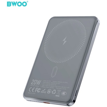 WEKOME P79 ултратънък Power Bank 5000 mAh, сив (BO-P79 DGY)