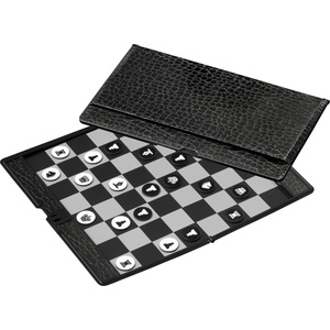 Philos Комплект магнитен шах за пътуване Black&White 20 x 17 см, Philos
