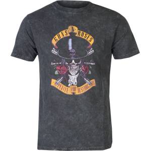 ROCK OFF мъжка тениска Guns N' Roses - Appetite Washed - BL Dip-Dye - ROCK OFF - GNRTS96MDD