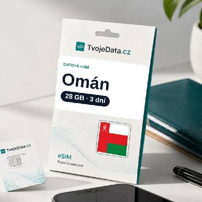 eSIM Omán 28 GB / 3 dní