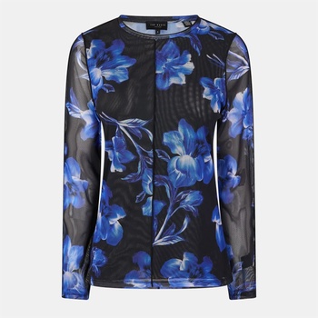 Ted Baker Тениска Ted Baker Women's Crew Neck Jersey Long Sleeve T-Shirt - Blue