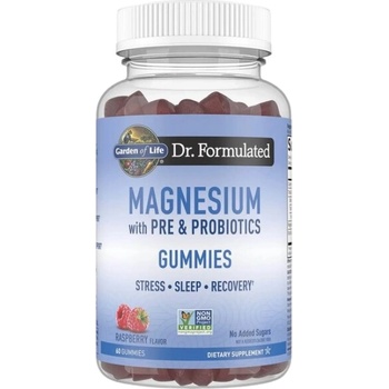 Garden of Life Dr. Formulated Magnesium | Pre & Probiotics Gummies [60 желирани бонбони] Малина