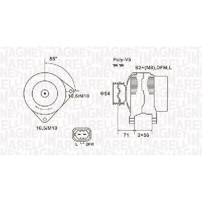 Alternátor MAGNETI MARELLI 063731973010
