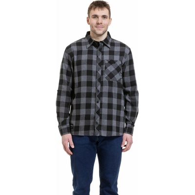 Meatfly pánská košile Kurt black/gray černá