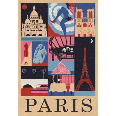 Clementoni - Puzzle Style in the City, Paris - 1 000 piese