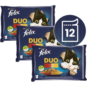 FELIX Капсули FELIX Fantastic DUO, вкусен избор в желе 12 x 85 г