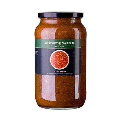Gewürzgarten červené pesto s rajčaty a černými olivami 900 ml