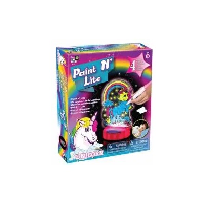 Comsed Детска играчка Paint N' Lite, Светещ еднорог за оцветяване, 382026