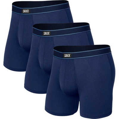 Saxx Мъжко синтетично термобельо Saxx Daytripper Boxer Brief Fly 3-Pack Synthetic base layer - Navy (014-1940-0313)