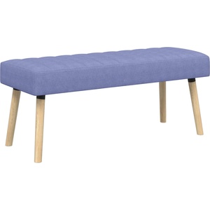 vidaXL Пейка с канали Дънково син 110 x 40 x 46 cm Текстил (42038500)