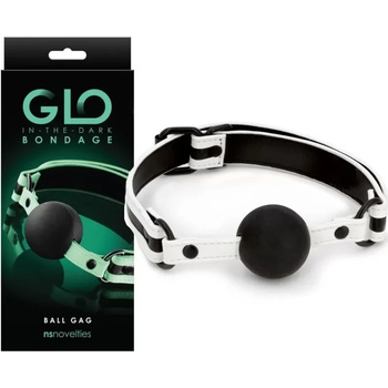 Image 1 of Топка за уста, светеща в тъмното - GLO Bondage Ball Gag (NSTOYS0844)