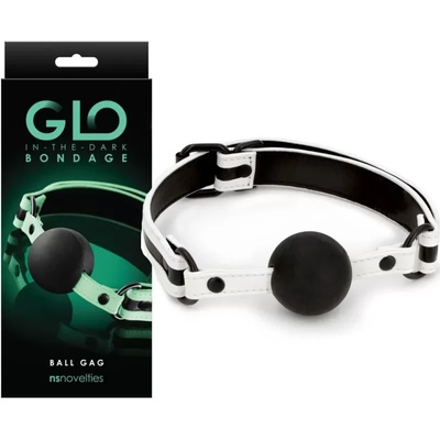 Топка за уста, светеща в тъмното - GLO Bondage Ball Gag (NSTOYS0844)