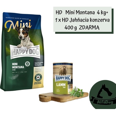 Happy Dog Super Premium Supreme Mini Montana konské mäso a zemiaky 4 kg