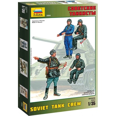 ZVEZDA Model Kit figurky 3504 Soviet Tank Crew 1:35