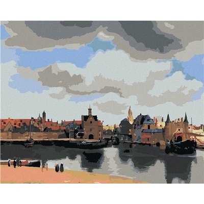 zuty Malování Podle Čísel Pohled Na Delft J. Vermeer 40 x 50 Cm Plátno