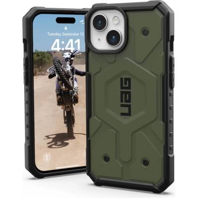 Urban Armor Gear Gear Pathfinder MagSafe Case - удароустойчив хибриден кейс за iPhone 15 (зелен)