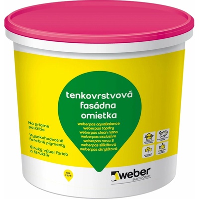 Weber Weberpas nova S fasádna omietka Roztieraná 1,5 mm 25 kg