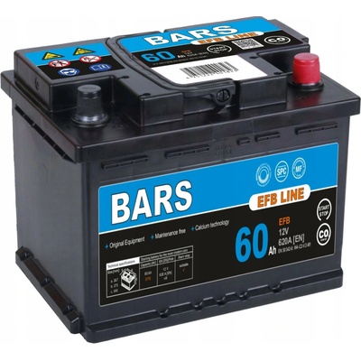 Bars EFB 12V 60Ah 620A BF60