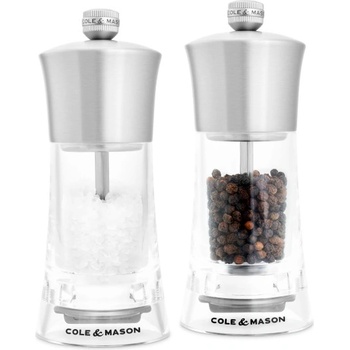 Cole & mason Комплект акрилни мелнички за сол и пипер BROMLEY - 15 см (Cole-&-Mason-H-243008)
