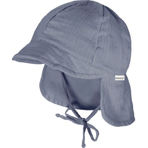maximo Шапка с козирка maximo Baby's Peak Cap with Tie + Muslin Neck Protector Cap - Flint Stone - размер 41 cm (904-6332-0415)