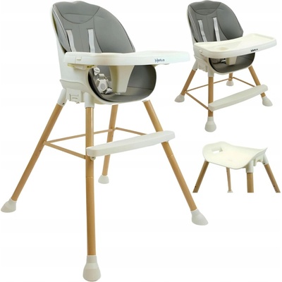 MERKAN Ocelová pro krmení s deskou 3v1 pro dítě