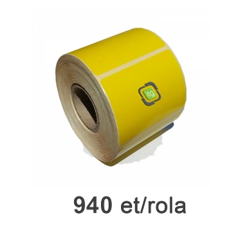 Image 1 of ZINTA Самозалепващи TH етикети ZINTA 50x40 mm, 940 ет. /ролка, жълти (50X40X940-TH-YEL)