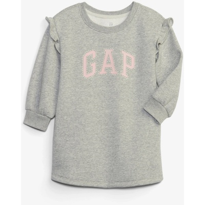 GAP Бебешка суитшърт рокля с лого GAP GAP | Siv | Момичешки | 104