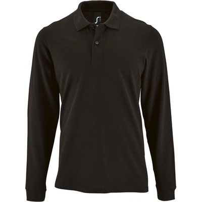 Soľs Perfect LSL men pánské polo triko dlouhý rukáv SL02087 černá