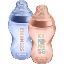 Tommee Tippee kojenecká láhev C2N 2ks Hnědá a modrá 340 ml