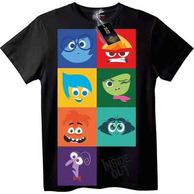 NOONEBRAND Тениска Inside Out Герои - S, White